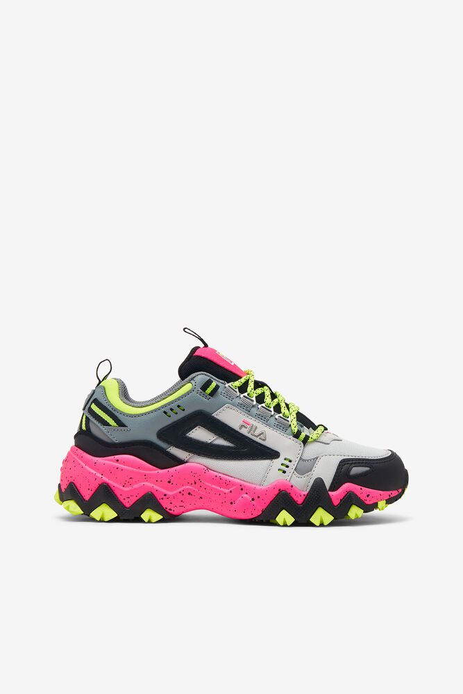 Fila Trainers Womens Grey/Black/Pink Oakmont Tr - Ireland 51930-VUJH